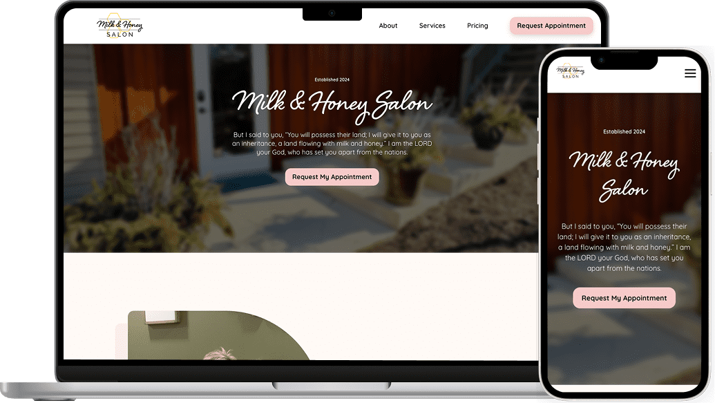 Milk & Honey mobile website